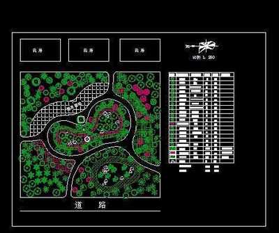 城镇小游园绿化图免费下载 - 园林绿化及施工 - 土木工程网